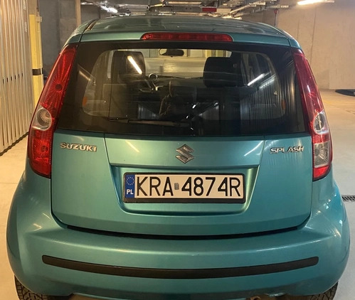 Suzuki Splash cena 14900 przebieg: 131752, rok produkcji 2008 z Kraków małe 277